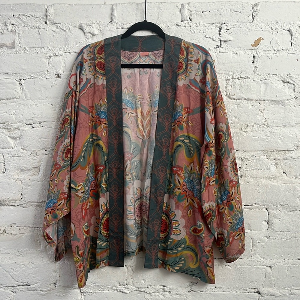 Paisley Short Kimono Jacket